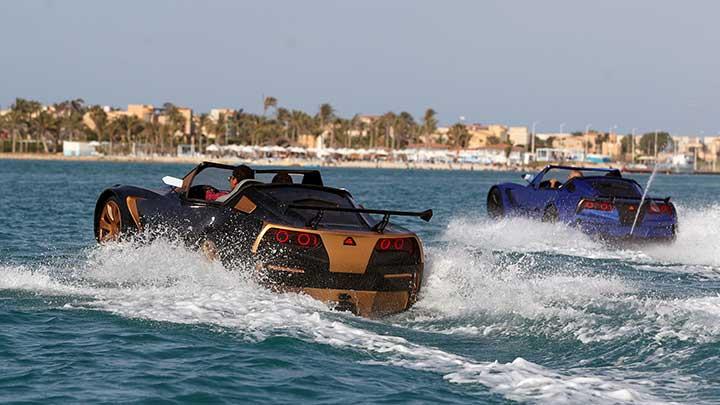 Cars on the sea